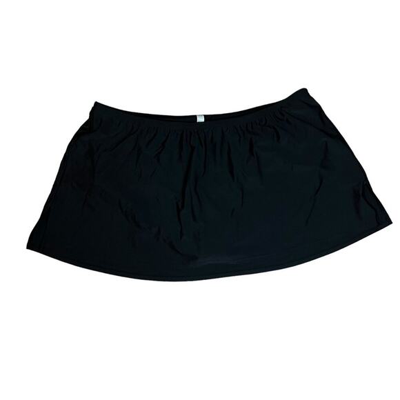 Lane Bryant Cacique Lane Bryant Solid Black Swim Skirt Womens Plus Size 26 - Picture 1 of 5